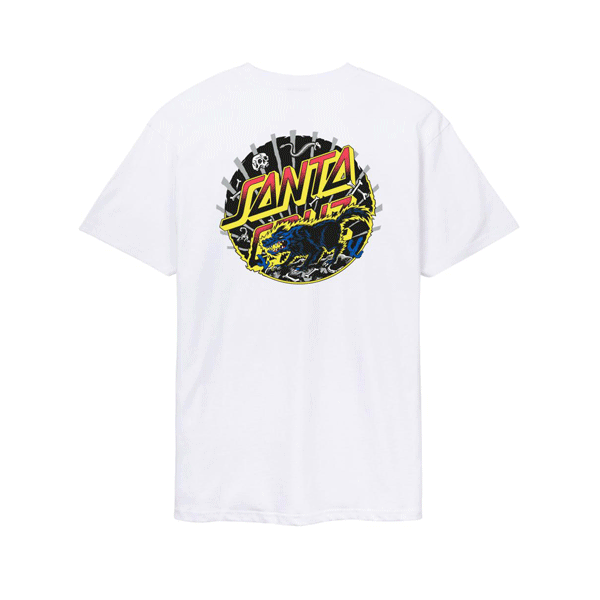 Santa Cruz - Kendall Wolf Dot T-Shirt - White