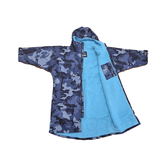 Dryrobe - Advanced Kids Long Sleeve V3 - Blue Camo/Blue