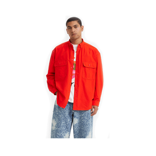 Levi's® Skate - L/S Woven Shirt - Fiery Red SALE
