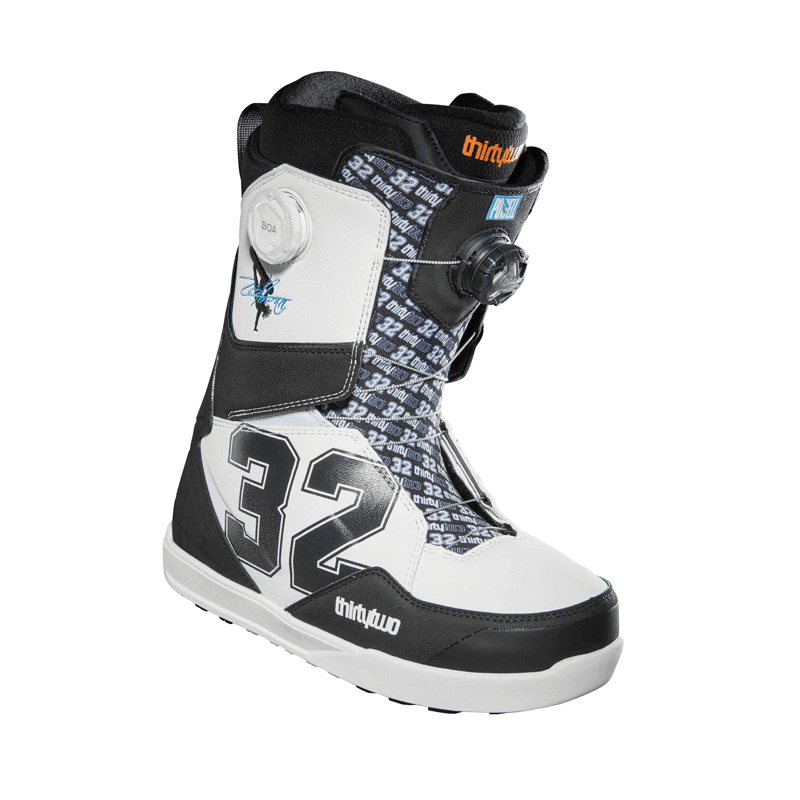 32 (ThirtyTwo) - Lashed Double Boa Powell Snowboard Boots - White/Black NEW FOR 2024 SALE