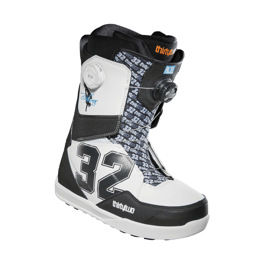 32 (ThirtyTwo) - Lashed Double Boa Powell Snowboard Boots - White/Black SALE