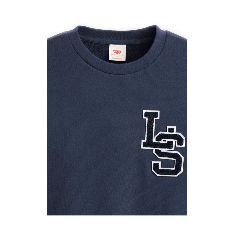 Levi's® Skate - Standard Graphic Crew Letterman - Dress Blue