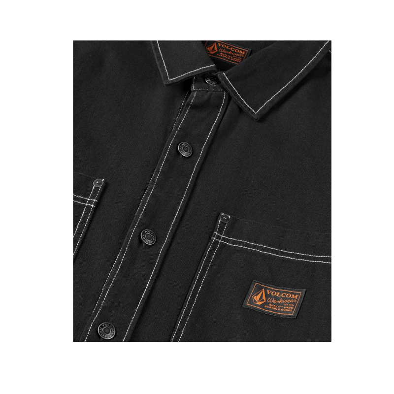 Volcom - Levelstone LS Shirt - Black/White
