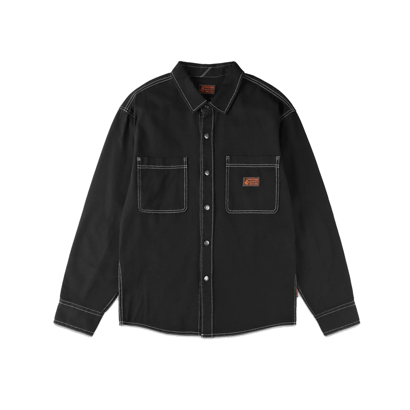 Volcom - Levelstone LS Shirt - Black/White
