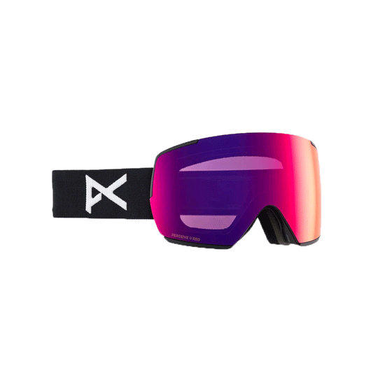 Anon - M5 Goggles Black + Bonus Lens + MFI® Face Mask - Perceive Sunny Red NEW FOR 2025