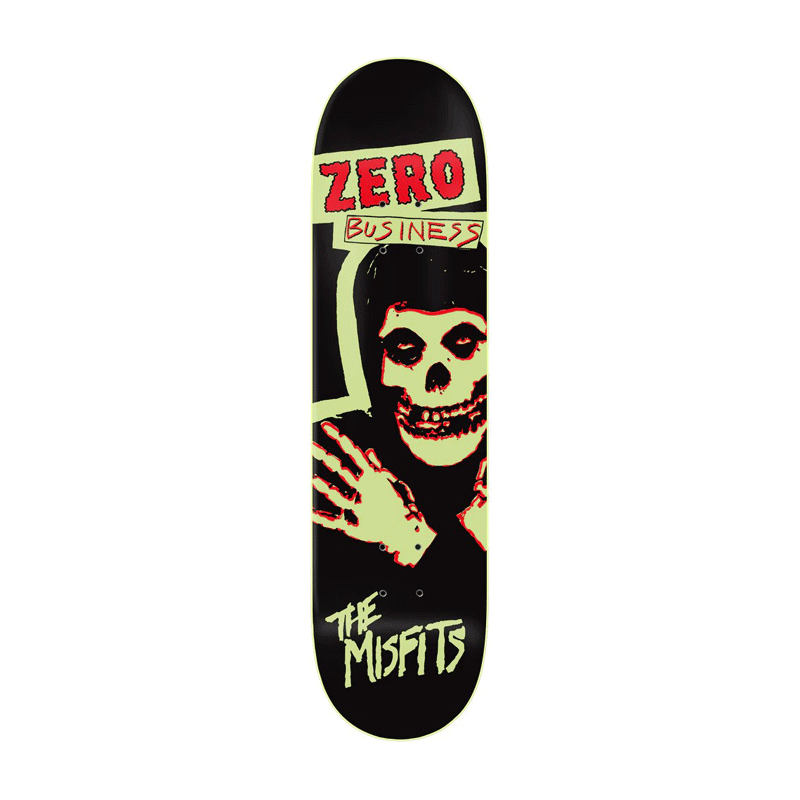 Zero - Misfits Business Glow In The Dark Deck 2 - 8.25"