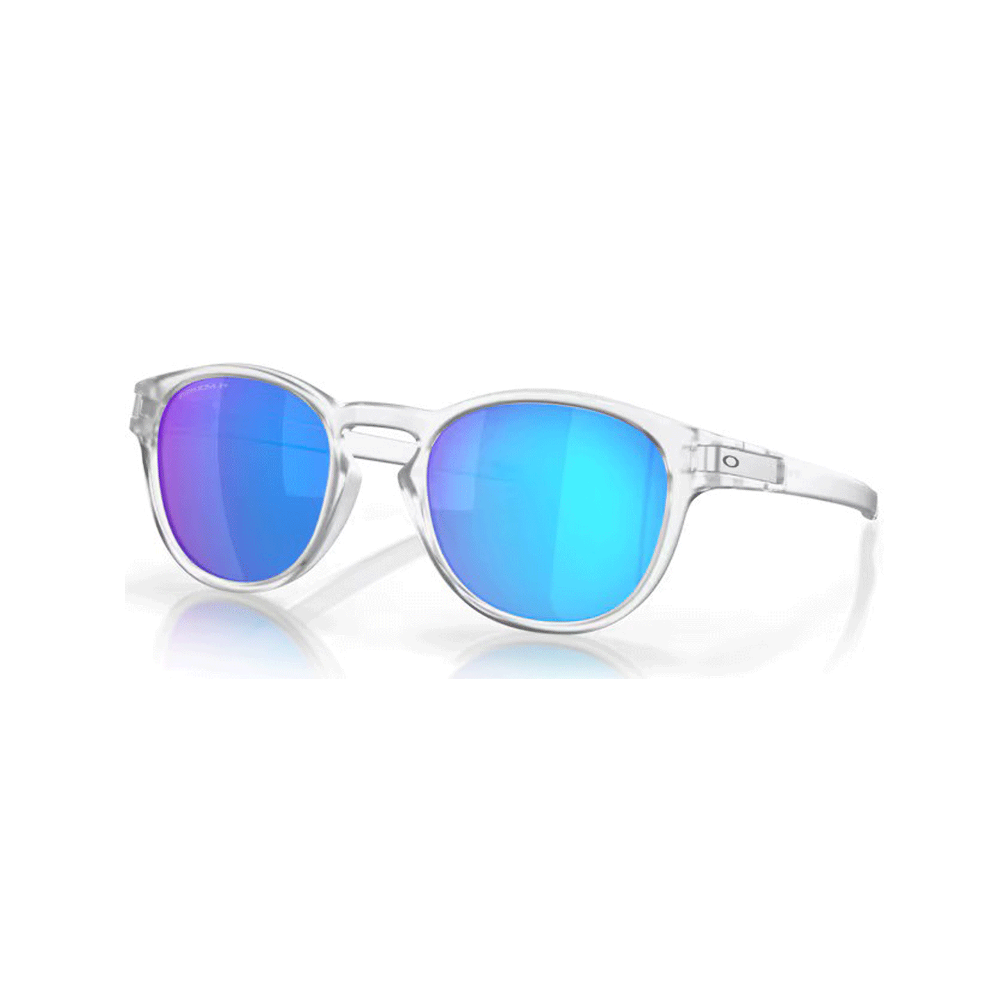 Oakley - Latch Sunglasses - Matte Clear/Prizm Sapphire Polarized