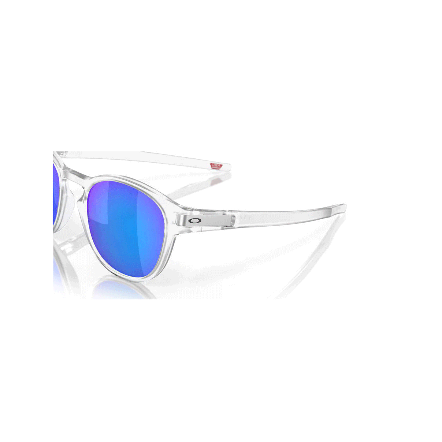 Oakley - Latch Sunglasses - Matte Clear/Prizm Sapphire Polarized