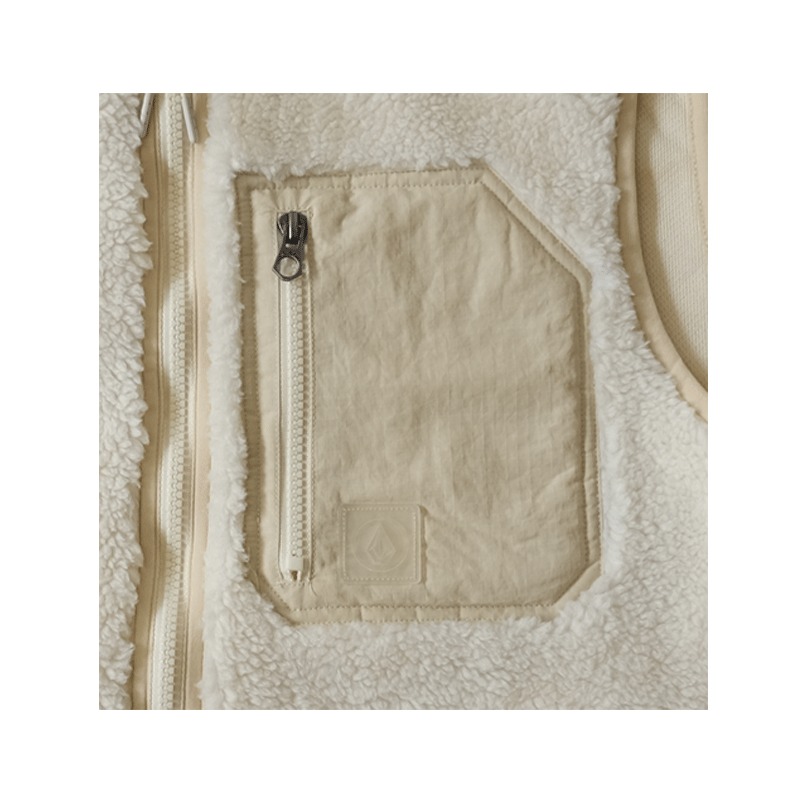 Volcom - Muzzer Fuzzar Vest - Dirty White SALE