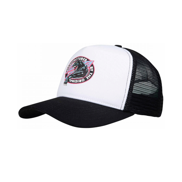 Santa Cruz - Natas Sketch Panther Meshback/Trucker Hat - Black/White