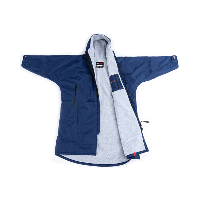 Dryrobe - Advanced Long Sleeve V3 - Navy Blue/Grey