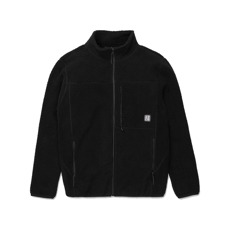 Volcom - Nelson Sherpa Full Zip Fleece Jacket - Black