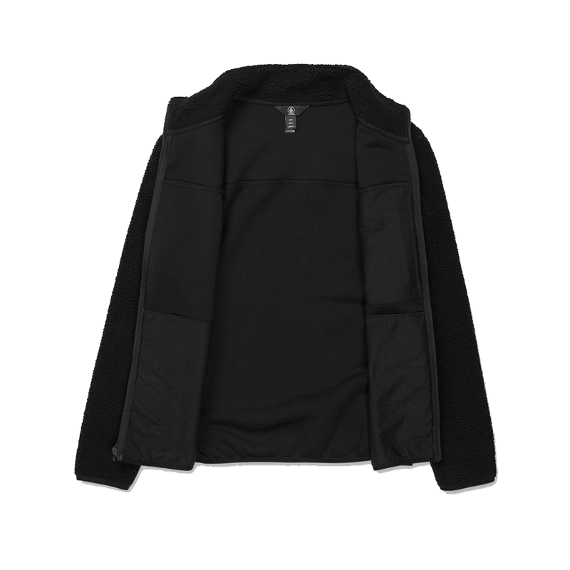 Volcom - Nelson Sherpa Full Zip Fleece Jacket - Black
