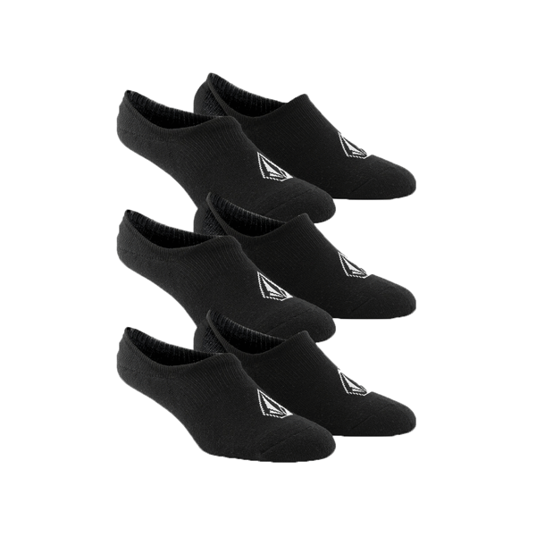 Volcom - Stones No Show Socks - 3 Pack - Black