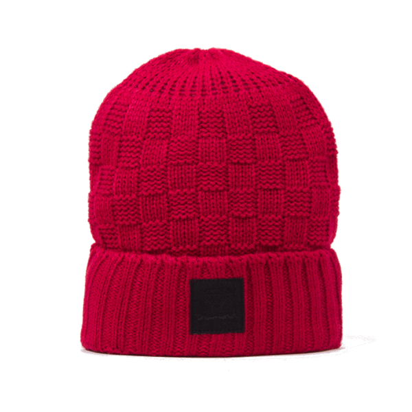 Diamond Supply Co. - OG Checker Beanie Hat - Burgundy SALE