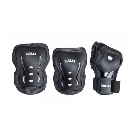 Bullet - Triple Padset Blast 7-9yrs Black/White Pads