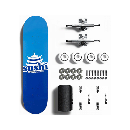 Sushi - Pagoda Logo Blue Complete Set - 8"