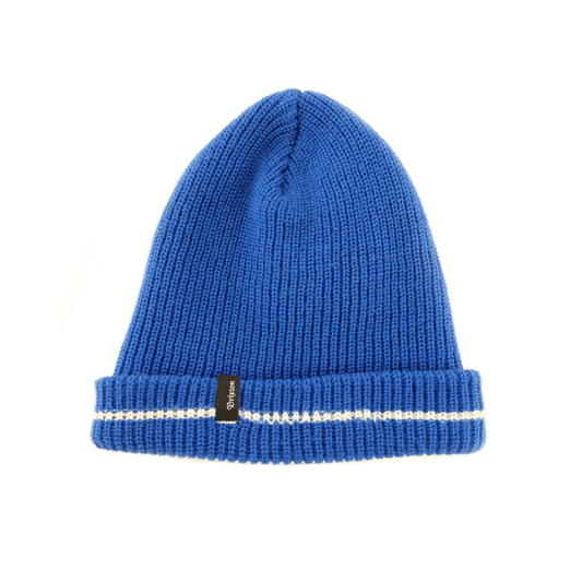 Brixton - Path Beanie Hat - Royal/White SALE