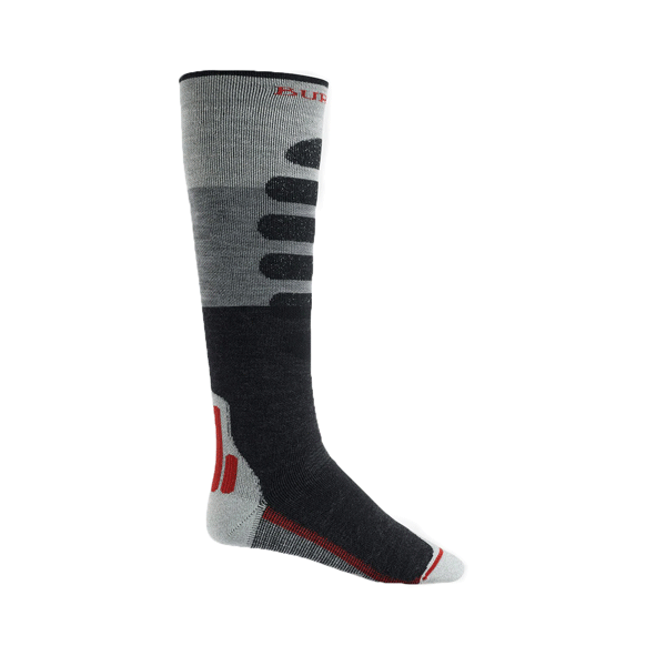 Burton - Performance + Midweight Socks - Grey Heather NEW FOR 2025