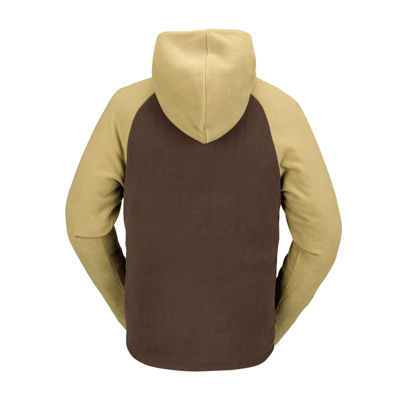 Volcom - Polar Fleece 1/2 Zipped Hoodie - Dark Khaki SALE