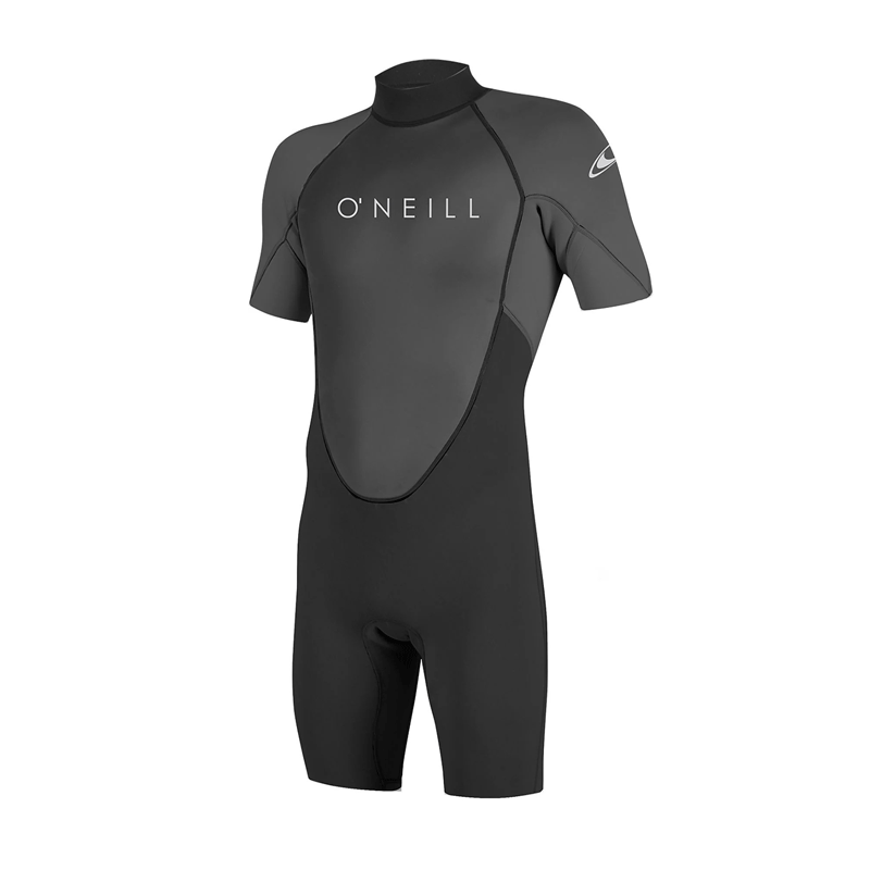 O'Neill - Reactor 2 2mm Back Zip Spring Shorty Wetsuit - Black/Graphite