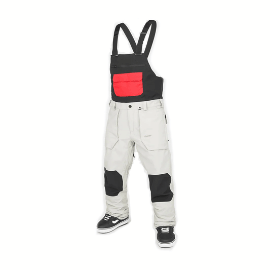 Volcom - Roan Bib Overalls - Stone NEW FOR 2025