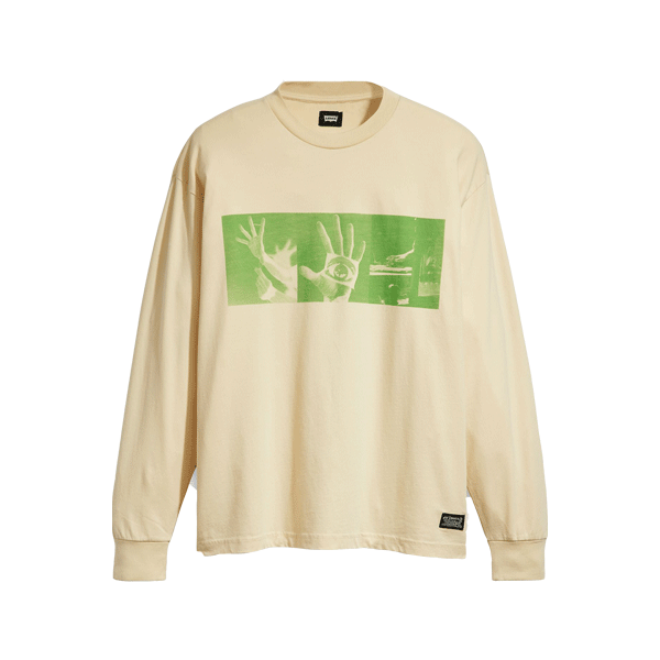 Levi's® Skate - Graphic Box L/S Roemello Hand T-Shirt - Green SALE