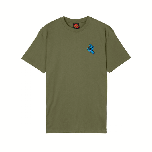 Santa Cruz - Screaming Hand T-Shirt - Deep Olive