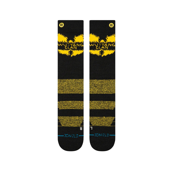 Stance Shaolin Slums OTC Snowboard Socks Black/Yellow NEW FOR 2025 SALE