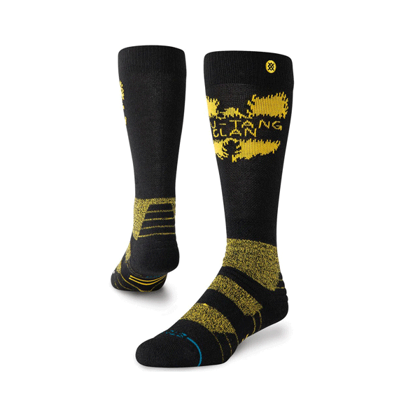 Stance Shaolin Slums OTC Snowboard Socks Black/Yellow NEW FOR 2025 SALE