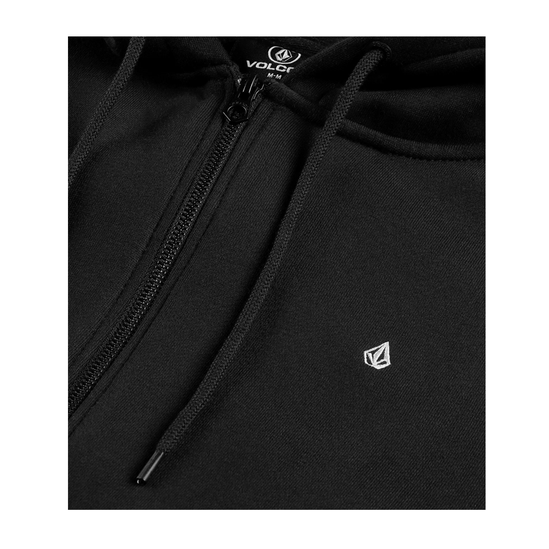 Volcom - Single Stone Zip Hoodie - Black SALE