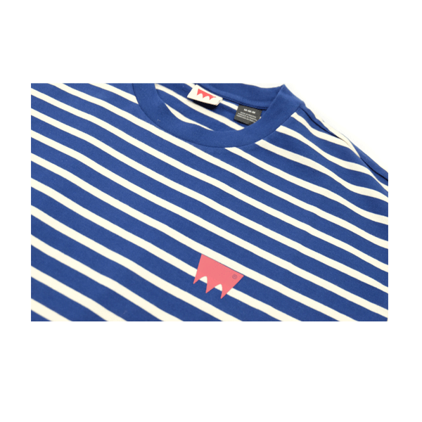 Levi's® Skate - Skate Graphic Box T-Shirt - Breton Stripe Cream/Blue SALE