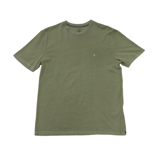 Volcom - Solid Stone EMB T-Shirt - Green Tea SALE