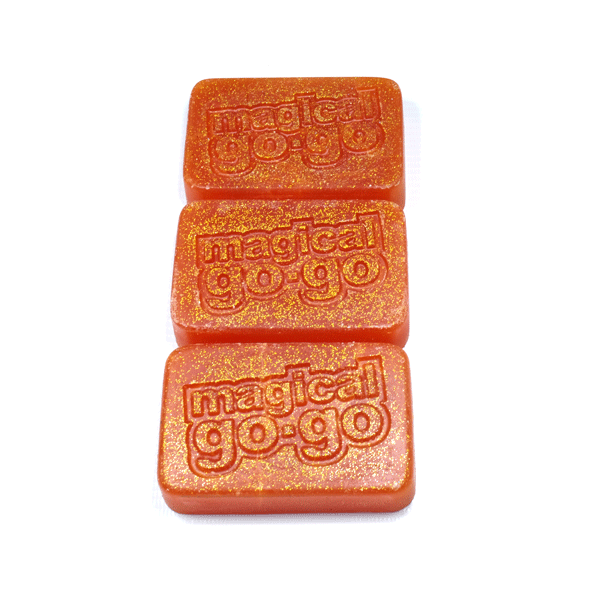 Magical Go Go - Power Sparkle Skate Wax - Orange 3 Pack