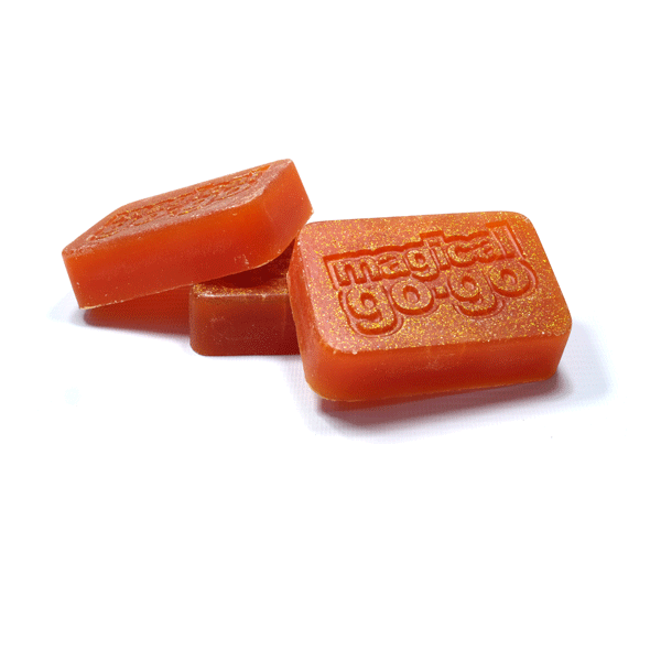 Magical Go Go - Power Sparkle Skate Wax - Orange 3 Pack