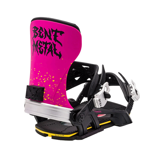 Bent Metal Bindings - Transfer Bindings - Black/Pink SALE