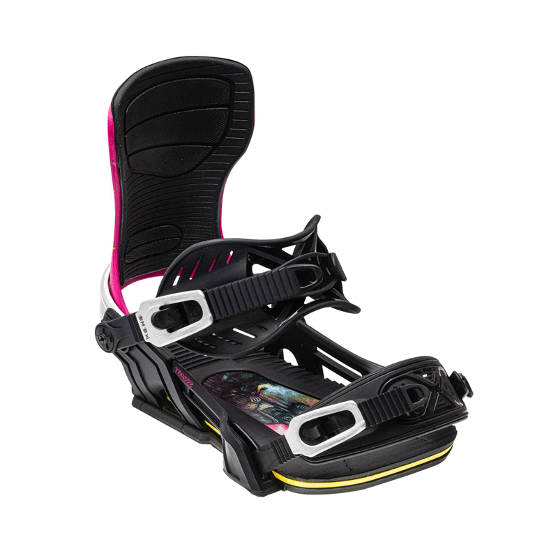 Bent Metal Bindings - Transfer Bindings - Black/Pink SALE