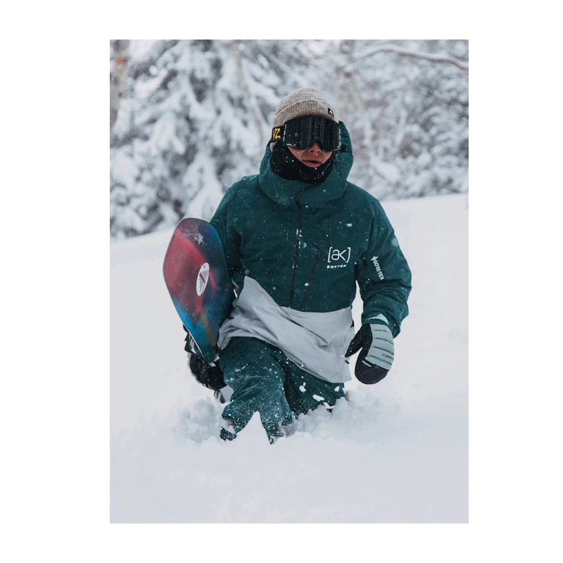 Burton - AK Velocity GORE-TEX 2L Anorak Jacket - Deep Emerald/Grey Cloud NEW FOR 2025 SALE