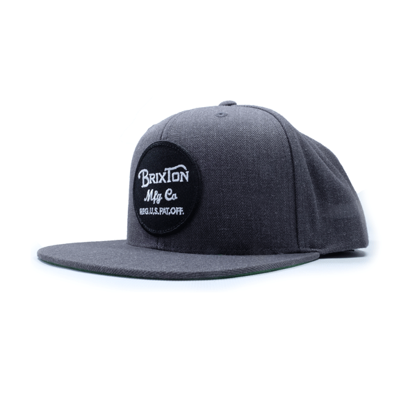 Brixton - Wheeler Snapback Cap - Charcoal Heather