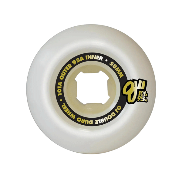 OJ Wheels - Erick Winkowski Gold Dope Planet Double Duro Wheels 101a/95a - 58mm