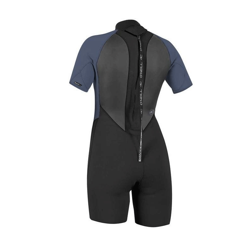 O'Neill - Women's Reactor 2 2mm Back Zip Shorty Wetsuit - Black/Mist