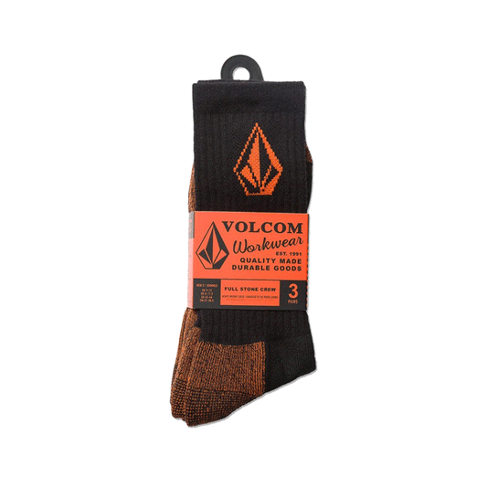 Volcom - Workwear Socks 3 Pack - Black