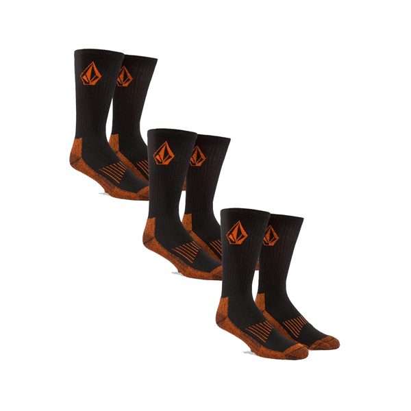 Volcom - Workwear Socks 3 Pack - Black