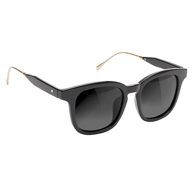 Glassy Sunhaters - Curran Polarized Sunglasses - Black - Magic Toast