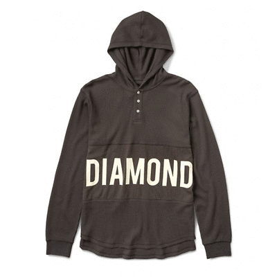 Diamond Supply Co. - Winston Hoodie Thermal - Brown - SALE - Magic Toast