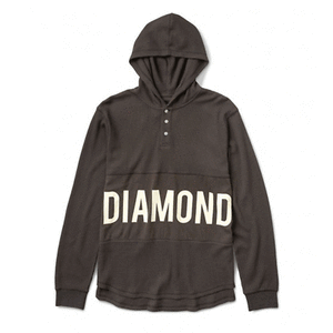 Open image in slideshow, Diamond Supply Co. - Winston Hoodie Thermal - Brown - SALE - Magic Toast
