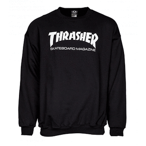 Open image in slideshow, Thrasher Skateboard Magazine - Sweatshirt - Black - Magic Toast
