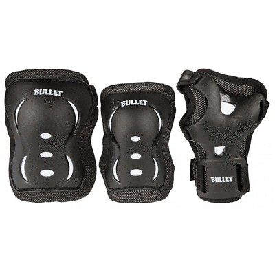 Bullet Triple Padset Blast 10-12yrs Black/White - Magic Toast