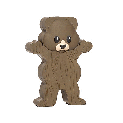 Grizzly x Wattzup - Bear Powerbank/Skateboard/Charger - Brown - Magic Toast