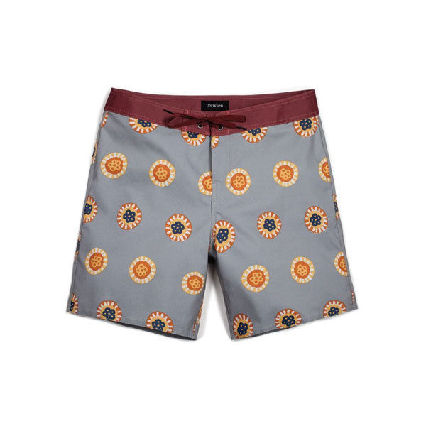 Brixton - Mitchell Trunk Board Shorts - Flint Grey SALE-Magic Toast